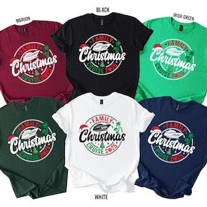 Custom Christmas Cruise 2025 Shirt, Personalized Family Cruise Shirt, Christmas Family Vacation Tee, Matching Family Cruise Xmas Sweatshirt