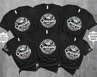 Camisetas de crucero para chicas: camisetas de vacaciones personalizadas a juego