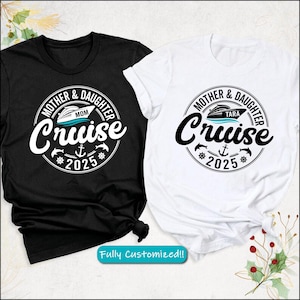 Personalized Mother Daughter Cruise Shirts 2025: Matching Family Vacation Tees