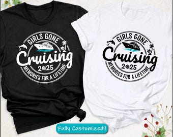 Camiseta de crucero para chicas: Camiseta de vacaciones a juego con las mejores amigas