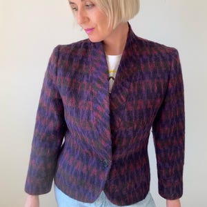 Vintage 80s Fletcher Jones Mohair Jacket - Size 10