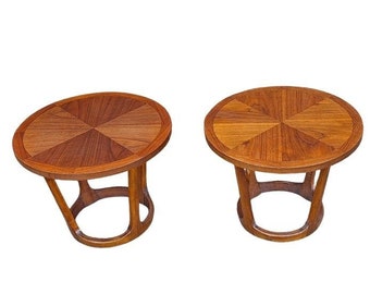 Mid Century Modern 1960s Lane Rhythm Collection - Set of 2 Walnut End Tables (shipping not included)