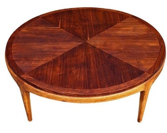 Mid Century Modern 1960s Lane Rhythm Collection Round Coffee Table 997-03 (shipping not included)