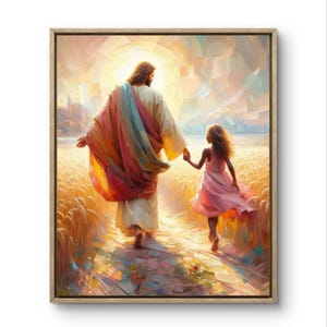 Follow Jesus – Christian Wall Art for Black Girls, Afro-American Faith Decor, Church or Sunday School Printable, Christian Gift for girl