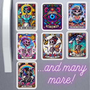 Aimant de réfrigérateur carte de tarot personnalisée, aimants personnalisés découpés, cadeaux d'enterrement de vie de jeune garçon, cadeaux de mariage entre filles, aimant à clip pour visière