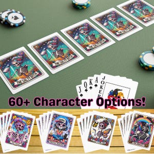 Benutzerdefinierte Tarot Spielkarten, Kartenspiel, Junggesellinnenabschied, Mädchen Reise Brautgeschenke, Stocking Stuffer Filler, Poker Kartenspiele