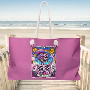 Bolsa de fin de semana de cartas de tarot personalizada, bolsas de mano con nombre personalizado, bolsa de lona de lujo, regalo de novia de fiesta nupcial, bolsa de hombro de cartas de tarot