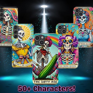 Lustige dünne Handyhülle für iPhone, Samsung, Google, 16 15 14 13 Pro Max, benutzerdefinierte Tarot Karte, Geschenk für sie, beste Freundin, Weihnachtsgeschenke