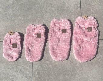 Dachshund Snuggle Fleece - Blush Pink