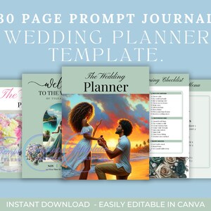 Printable Wedding Planner Template Kit | Wedding Planner | Wedding Planning Checklist | Wedding Day Schedule | To Do List | Budget | Wedding