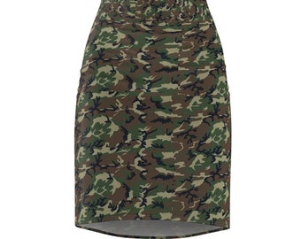 MIITARY1 Women's Pencil Skirt (AOP)