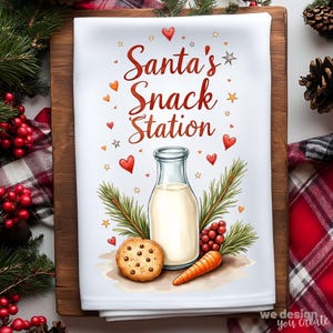 Christmas Kitchen Towel Sublimation Design, Kitchen Towel PNG Design, Cute Christmas Kitchen Tea Towel, Dish Towel for Christmas, Hand Towel