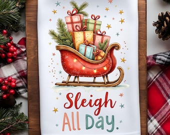 Christmas Kitchen Towel Sublimation Design, Kitchen Towel PNG Design, Cute Christmas Kitchen Tea Towel, Dish Towel for Christmas, Hand Towel