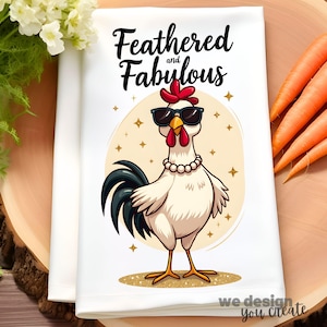 Funny Kitchen Towel Sublimation Design, Kitchen Towel PNG, Funny Chicken Kitchen Tea Towel Farmhouse Decor, Chicken Lover Kitchen Towel PNG