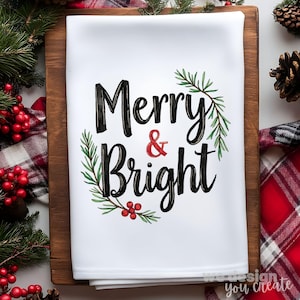 Weihnachtliches geschirrtuch