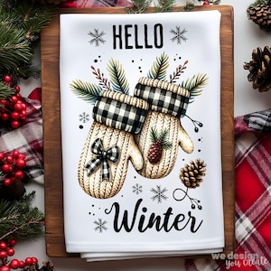 Christmas Kitchen Towel Sublimation Design, Kitchen Towel PNG Design, Cute Christmas Kitchen Tea Towel, Dish Towel for Christmas, Hand Towel