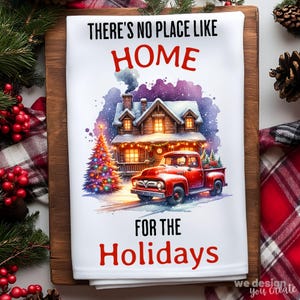 Christmas Kitchen Towel Sublimation Design, Kitchen Towel PNG Design, Cute Christmas Kitchen Tea Towel, Dish Towel for Christmas, Hand Towel
