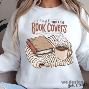 Under the Book Covers PNG, Book Lover PNG Sublimation Design, T-shirt Design Instant Download, Bookish Gifts, Book Club Fantasy PNG, Mug Png