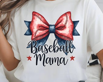 Baseball maman noeud sublimation PNG, coquette baseball PNG conception, sublimation baseball match jour, mignon baseball noeud conception, baseball maman PNG
