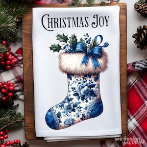 Christmas Kitchen Towel Sublimation Design, Kitchen Towel PNG Design, Cute Christmas Kitchen Tea Towel, Dish Towel for Christmas, Hand Towel