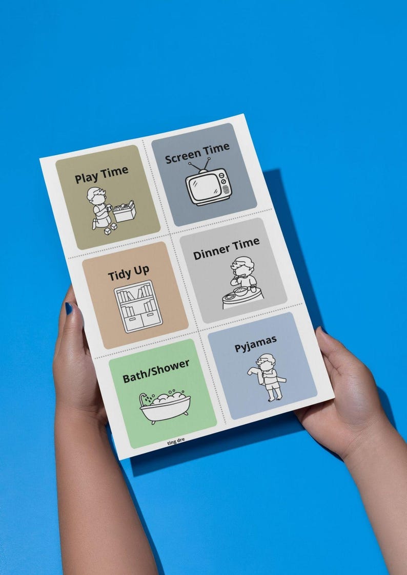 Autism Visual Routine Cards | Editable and Printable Neurodivergent ...
