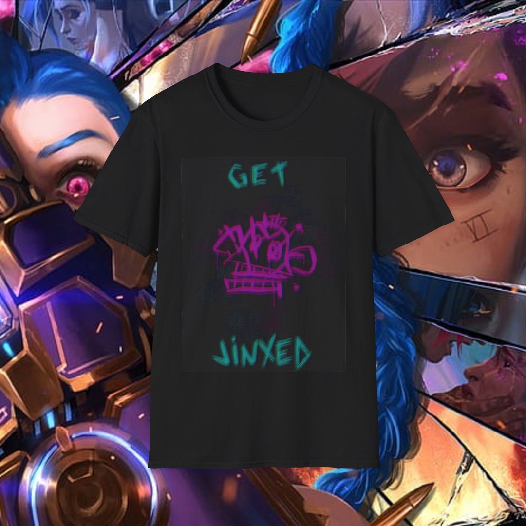 Arcane League of Legends Get Jinxed Jinx Vi Powder Unisex Softstyle T ...