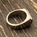 Retro sterling silver signet ring — view 3 of 7
