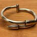 Vintage sterling silver bangle — view 20 of 20