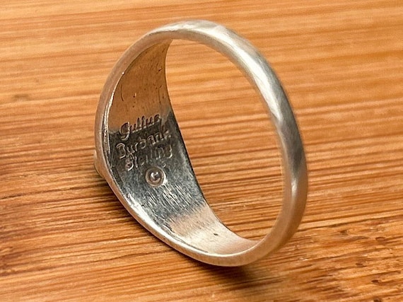 The Julius Burbank Sterling mark, photographed on a piece