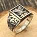 Vintage sterling silver signet ring — view 3 of 17
