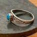 Julius Burbank sterling silver ring, Julius Burbank hallmark — view 3 of 8