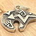 Vintage sterling silver pendant — view 7 of 20