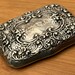 Victorian Andrea sterling silver belt buckle, Andrea hallmark — view 1 of 10