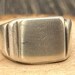 Vintage sterling silver signet ring — view 2 of 18