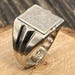 Vintage sterling silver signet ring — view 11 of 17