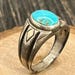 1990s sterling silver signet ring — view 5 of 16
