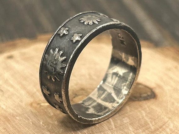 Vintage Taxco Mexican Sterling Silver Sun & Star Ring, Size 7.5, TA-5, 925 Silver, Celestial Jewelry, Boho Style