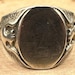 1920s sterling silver signet ring — view 6 of 8