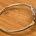 Vintage Phyllis Woods sterling silver bangle, woods hallmark — view 3 of 8