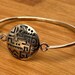 Vintage Phyllis Woods sterling silver bangle, woods hallmark — view 2 of 8