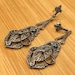 Art deco sterling silver drop earrings — view 14 of 20
