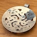 Mid century Kaunis Koru sterling silver pendant, kk hallmark — view 14 of 20