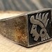 Vintage sterling silver signet ring — view 3 of 18