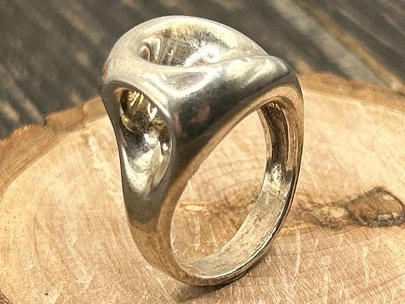 RLM Studio Sterling Silver Sculptural Ring, Robert Lee Morris Design, Size 7.5