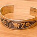 Vintage sterling silver cuff, mexico hallmark — view 1 of 10