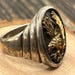Vintage Ted Ott sterling silver signet ring, ott hallmark — view 3 of 15