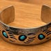 Vintage Pfarlene Spencer sterling silver cuff, Pfarlene Spencer hallmark — view 4 of 17