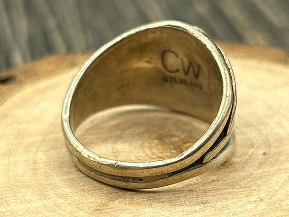 Feather & Scrollwork Ring by Cheryl Wadsworth, Na… - image 3