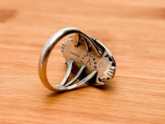The Sterling FRANSICO A mark, photographed on a piece