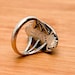 Vintage Albert Francisco sterling silver ring, fransico a hallmark — view 6 of 6